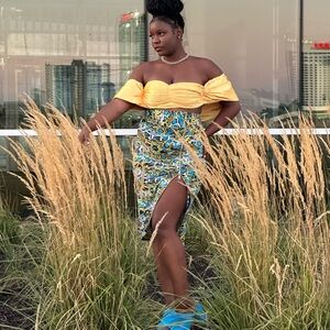 Snake Print Skirt double zipper